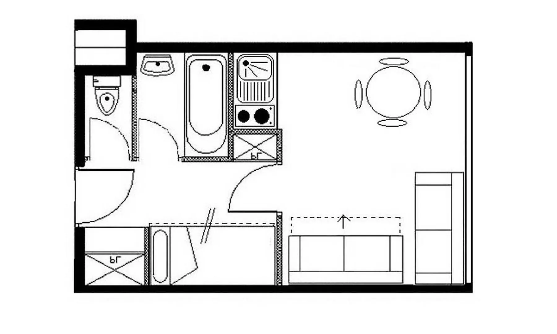 Residence Boedette A - Studio Classique - Depart Et Retour Skis Aux Pieds Mae-3564 Saint-Martin-de-Belleville 0*,